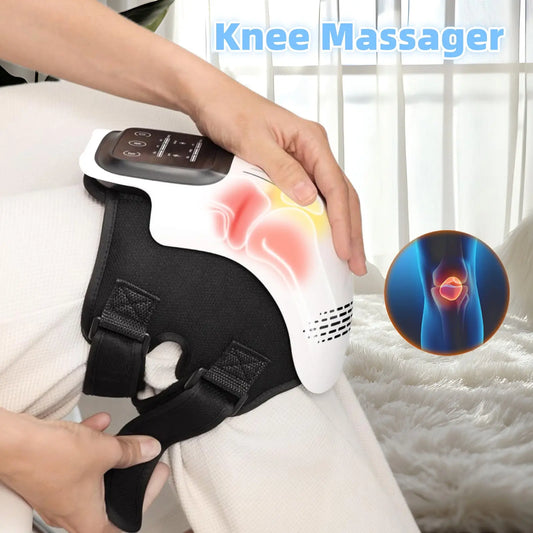 Intelligent Home Use Electric Intelligent Kneading Heating Knee Massager Rechargeable Pain Relief Infrared Laser Vibration Knee Massager VYLUX