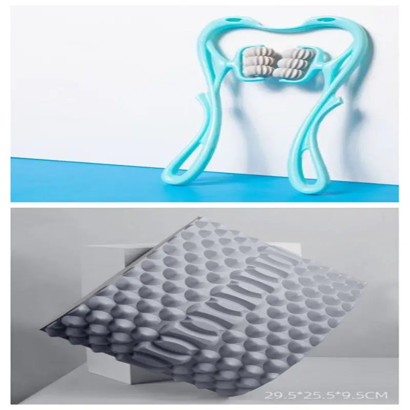 Multifunctional Manual Six-wheel Neck Massager Massage Relieve Roller Massage Tool VYLUX