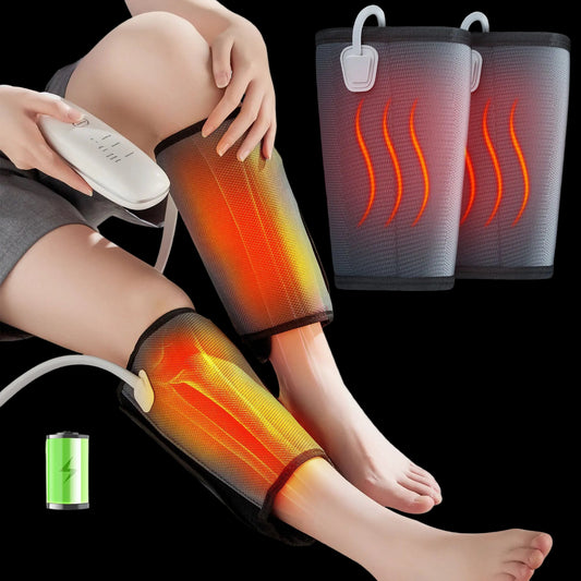 Intelligent Leg Massage Device - 3 Levels Of Pressure And Heat Therapy. Leg Relaxation Therapy Tool. Portable Leg Protection Tech. VYLUX